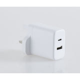 Greenmouse 20W Dual Fast Charger USB-C 20W + USB-A 18W (UK) - White