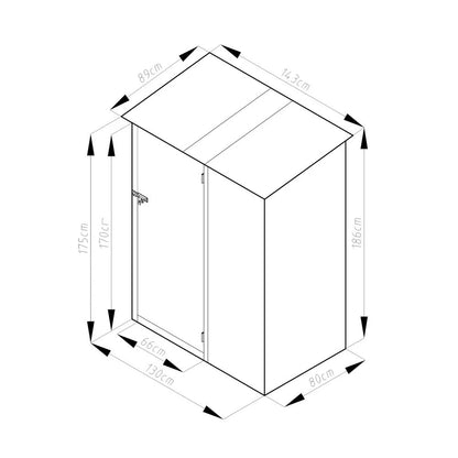 CamelTough Outdoor Metal Storage Shed