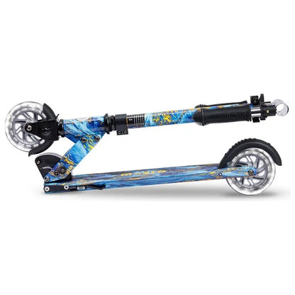 Micro - Sprite LED Art Collection Foldable Manual Scooter