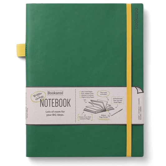 IF Bookaroo Bigger Things Notebook Journal - Forest Green