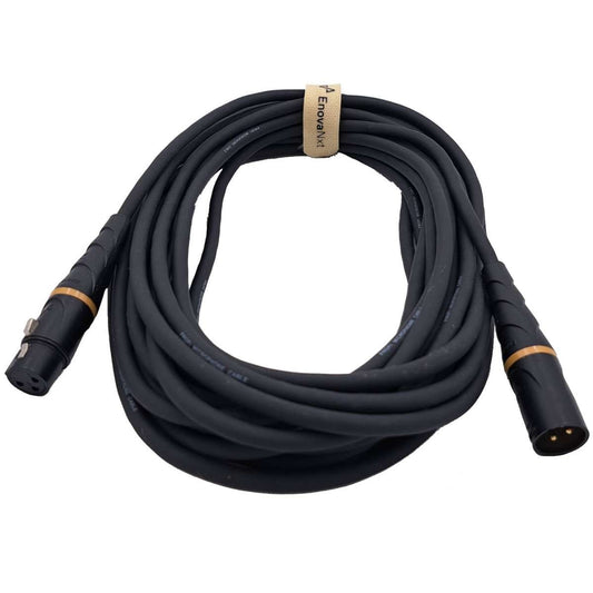 كابل ميكروفون NXT من Enova بطول 15 متراً، من 3 دبابيس XLR ذكر إلى XLR أنثى