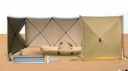 Folding Camping Desert Windshield Screen SIZE: MIDDLE 1.45*7.2M