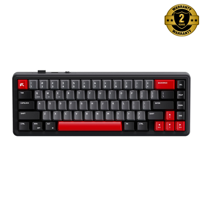 Cybeart Akula 65 - Compact 65% Tri-Mode Wireless RGB Gaming Keyboard - Signature Edition