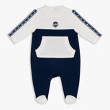 MOON 100% Cotton Sleepsuit 0-1M Blue - Navy Sports